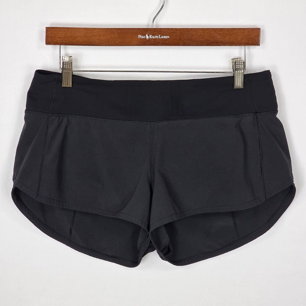 Lululemon Speed Up Short 2.5" Size 8 Black Brief Liner Athleisure Workout Gym